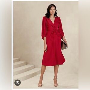 Banana Republic red Petite dress in Size 8
